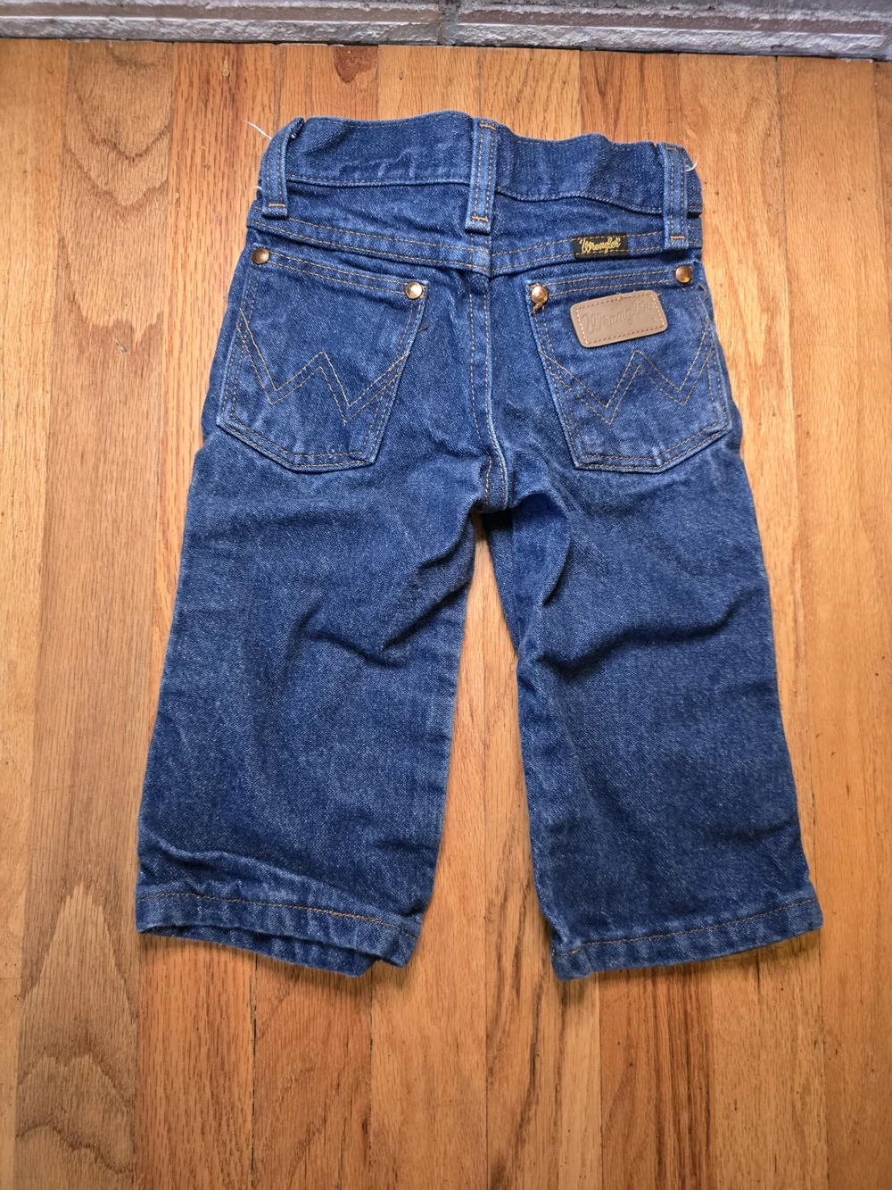 Vintage Wrangler Toddler Boys Jeans Size 1T Dark Wash Western Cowboy Denim